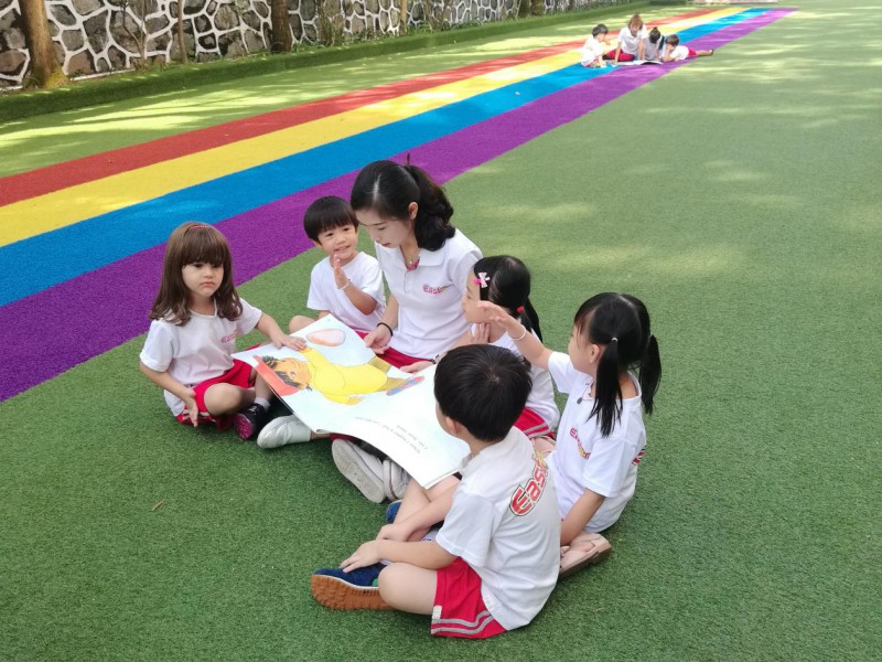 师生们积极活跃的精神面貌